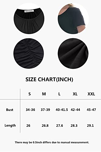 Smallshow Women's Nursing Tops Ruched Short Sleeve Breastfeeding Shirts 3-Pack - color: Deep Green-deep Grey-wine, size: Medium