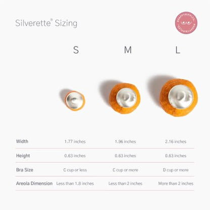 Silverette Nursing Cups, Postpartum Essentials, The Real Silverette, Medium - size: Medium