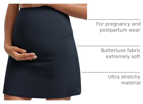 CRZ YOGA Maternity A Line Golf Skirts - color: True Navy, size: X-Large