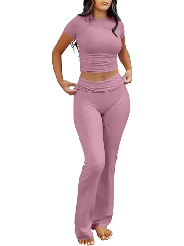 ANRABESS 2 Piece Lounge sets for Women - color: Pink, size: X-Large