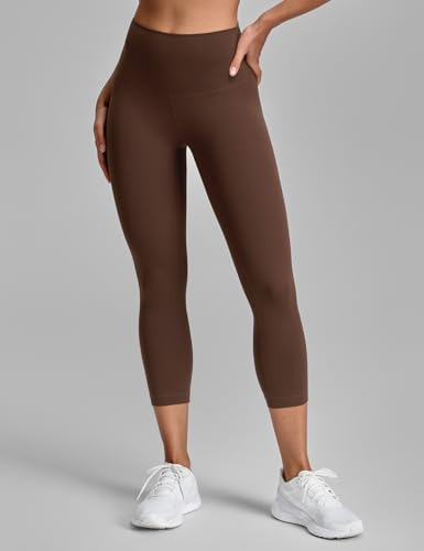 HeyNuts Workout Pro Leggings 21" - color: Java Coffee, size: Medium