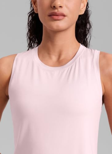 CRZ YOGA Lightweight Racerback Tank Top - color: Strawberry Pink, size: XX-Small