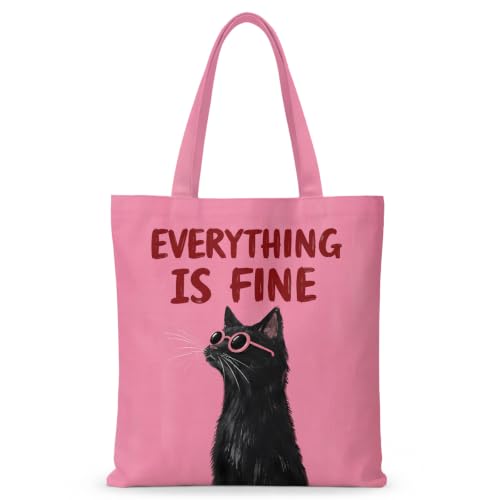 Grandma Gifts Tote Bag Birthday Mothers Day Retirement Gifts for Women Mama Nana Mimi Shoulder Bag Reusable Grocery Bags - color: Cute Cat 1112