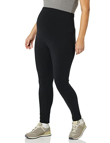 Amazon Essentials Women's Comfortable Over The Belly Maternity Leggings, Stretchy Cotton Pregnancy Pants - size: Small