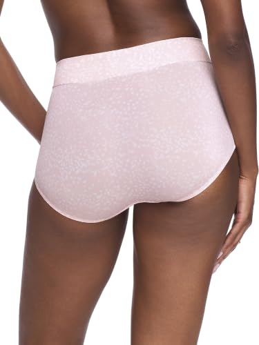 Warner's Women's No Pinching No Problems Hi Cut Brief Panty - color: Blush Petals Print, size: 5