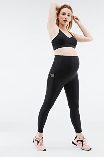 Fabletics Women's PureLuxe High-Waisted Maternity 7/8 Legging, Workout, Yoga, Light Compression, Buttery Soft - size: XX-Small