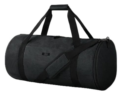 MIER Medium Gym Duffle Bag with Shoe Compartment & Wet Pocket, 35L, Black - color: black, size: 35L