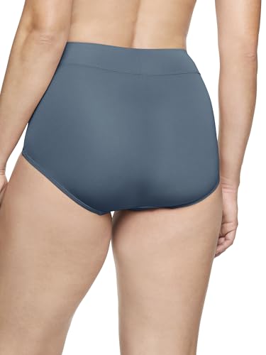 Warner's Women's No Pinching No Problems Hi Cut Brief Panty - color: Bluestone, size: 11