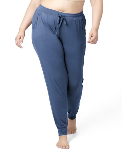 Kindred Bravely Everyday Maternity Lounge Jogger Pants for Postpartum - color: Slate Blue, size: Large