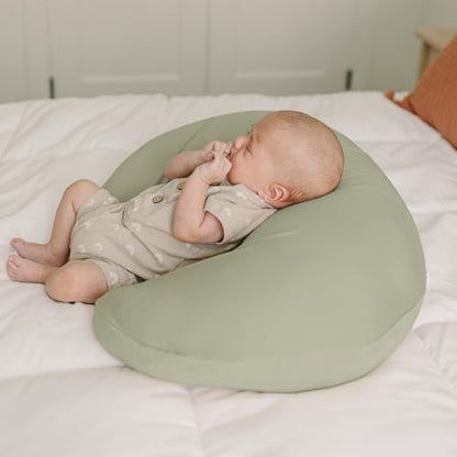 Konssy 2 Pack Nursing Pillow Covers, Soft Stretchy Cover for Breastfeeding - color: Fog Green, Rabbit