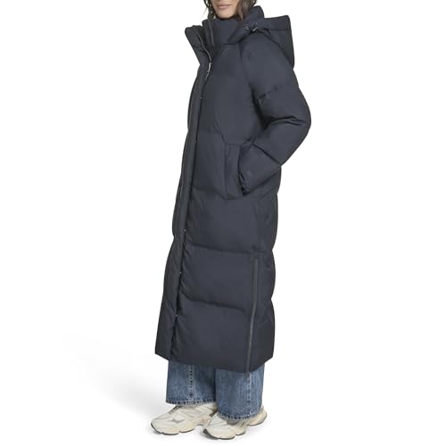 Levi's Women's Cloud Puff Extra Long Puffer Jacket Coat - color: Navy, size: Large
