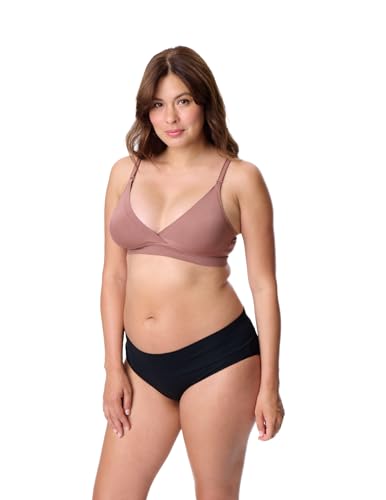 Motherhood Maternity Womens Seamless Wrap Triangle Nursing Bra - color: Mocha, size: Medium