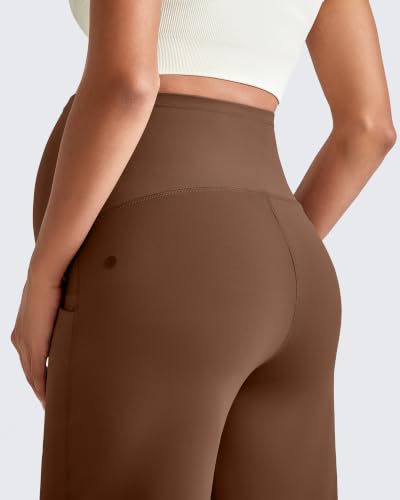 G4Free EverGoing Maternity Dress Pants Pregnancy Slacks - color: Dark Coffee, size: Medium