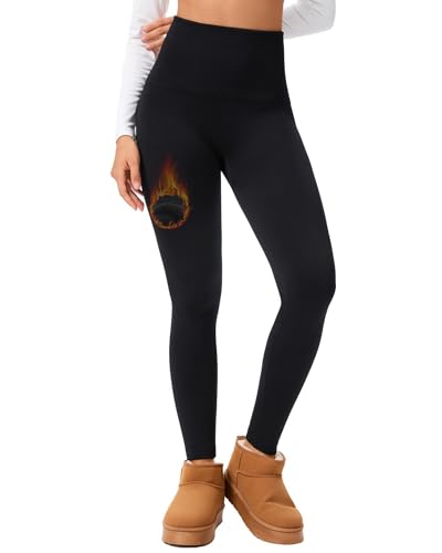 Hi Clasmix Seamless Fleece Lined Leggings Women - color: 01-black, size: Small-Medium