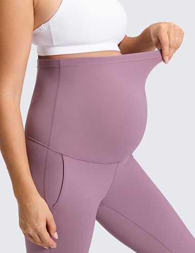 CRZ YOGA Maternity Flare Legging Pocket 29''/31''/33'' - color: Light Lavender, size: X-Small
