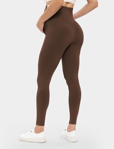 Buttergene 1 Pack Buttery-Soft Maternity Leggings - color: Coffee, size: Medium