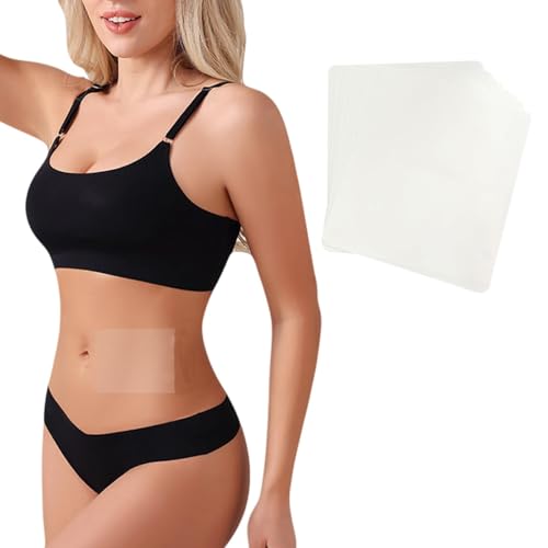Tummy Lift Tape - Patented Made Tummy Tuck Tape, Invisible Loose Skin Stomach Tightening Body Tapes, Adhesive Clear Push Up Strips, Sweatproof and All-Day Wear Support Belly Wrap for Women - 10 Pieces