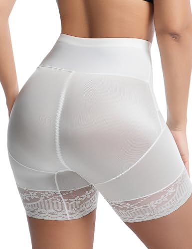 High Waist Shapewear Tummy Control Shorts Fajas Plus Size - color: White, size: Small