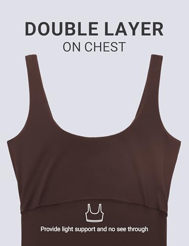 CRZ YOGA Maternity U Neck Romper Pockets - color: Hot Fudge Brown, size: Medium