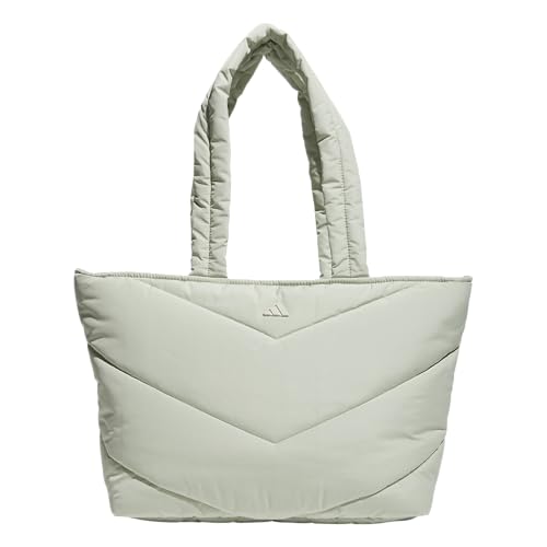 adidas Quilted Puffer Tote Bag - color: Halo Green