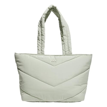 adidas Quilted Puffer Tote Bag - color: Halo Green