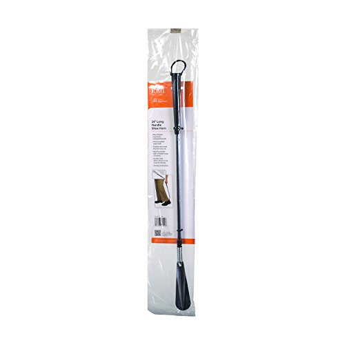 DMI 24" Long Handled Metal No Bend Shoe Horn with Flexible Head
