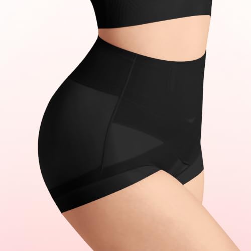 Shapewear Underwear High Waisted Tummy Control Panties for Women - color: Black-2pack, size: Medium