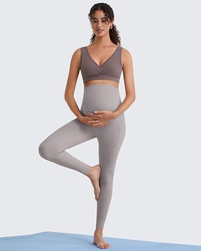 G4Free BareFeel Maternity Bra Wireless Nursing for Breastfeeding V Neck - color: Taupe, size: X-Large