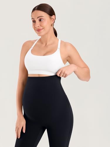 MOMANDA Seamless Maternity Leggings 25" - color: Black, size: X-Small