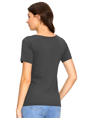 3 Pack Women's Nursing Tops, Breastfeeding Shirts Short Sleeve - color: Dark Grey/Dark Green/Teal, size: XX-Large