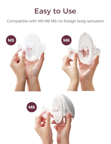 Momcozy M5| M6| M9 Original Replacement Accessories, Inserts 15mm, 4 Pack - size: M5/M6/M9-15mm