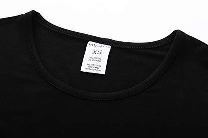 OThread & Co. Women's Long Sleeve T-Shirt Comfy Underscrub Tee Basic Stretch Layer - color: Black, size: Small