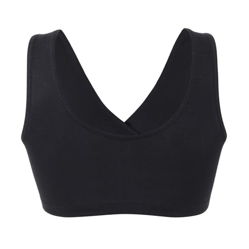 Women's Cotton Wireless Sleep Bra for Nursing and Maternity - color: Black+grey+red, size: Medium
