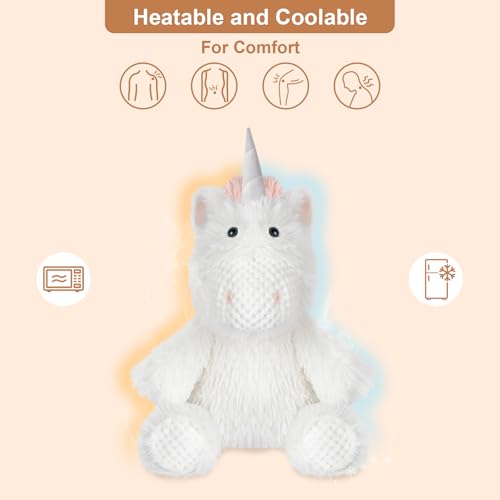 SuzziPals Warmbale Unicorn Stuffed Animal Heating Pad for Period Cramps - style: Unicorn