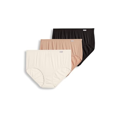 Jockey Women's Underwear Supersoft Brief - 3 Pack - color: Black/Light/Ivory, size: 5