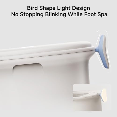 11.5-inch Foot Spa with Four Detachable Electric Massage Turntables, Featuring Circular Water Column Surfing Technology, Built-in Timer, and Intelligent Water Temperature Control
