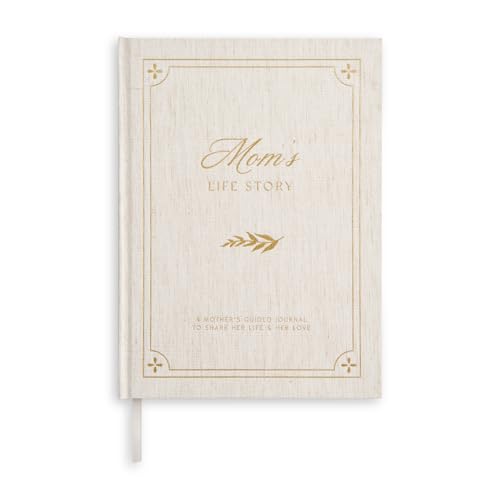 &And Per Se Mom Life Story Journal – Guided Journal for Mom with 250+ Prompts, Women’s Day Gift Idea, Mother’s Day Birthday Christmas Gift, Linen Hardcover Keepsake Book – 7.5'' x 10'' (Beige) - color: Beige, size: Mom Story Journal