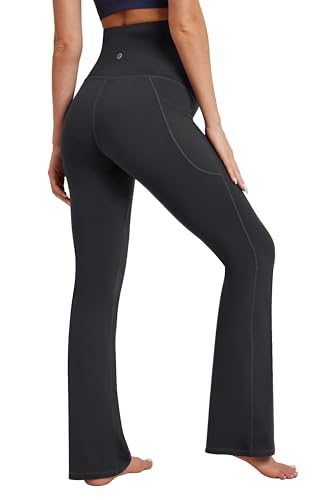 Fleece Lined Maternity Pants for Women Soft Maternity Leggings Over Belly - color: Black, size: Large