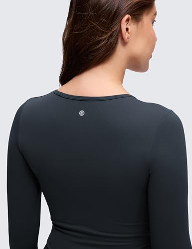 CRZ YOGA Maternity Crewneck Top - color: True Navy, size: X-Small