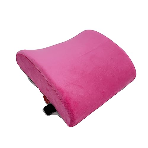 Bookishbunny Premium Memory Foam Lumbar Support Cushion Pillow (HotPink) - color: Hotpink