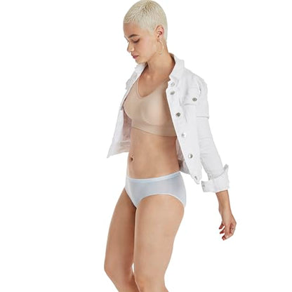 Hanes Women's Cozy Wireless Bra, Full-Coverage Pullover Bra, Seamless T-Shirt Bra - color: Nude, size: X-Large