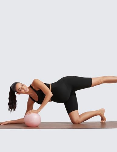 CRZ YOGA Maternity Biker Shorts 8" - color: Black, size: Small