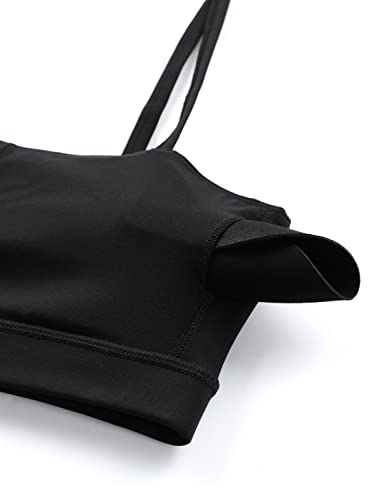 CRZ YOGA Butterluxe Thin Strap Sports Bra - color: Black, size: X-Small