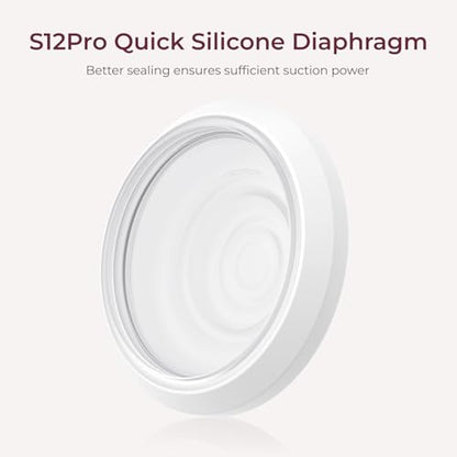 Momcozy S12 Pro Quick Replacement, Duckbill Valves & Silicone Diaphragm 1PC - size: Valve & Diaphragm (Only for S12ProQuick)