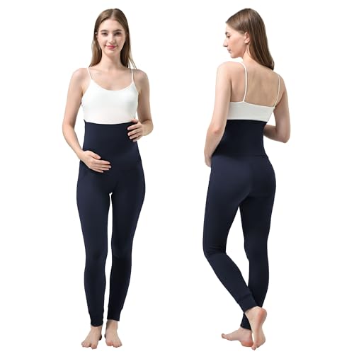 Stanpetix Maternity Joggers for Women Pregnancy Sweatpants - color: Navy, size: Small