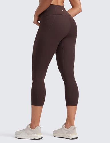 CRZ YOGA Butterluxe Capris Pockets 21" - color: Hot Fudge Brown, size: Small