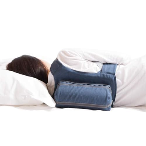 Side-Sleeping Backpack, New Version with Touch Fastener Tape & Chest Strap, Sleep Position Trainer, Alleviates Snoring Caused by Throat Issues (Large)