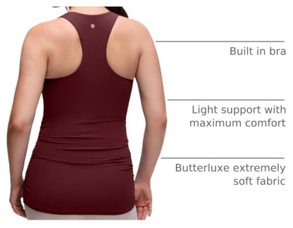 CRZ YOGA Maternity Racerback Tank Tops - color: Red Merlot, size: Medium