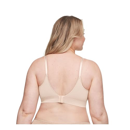 Warner's Blissful Benefits Women's Dig-Free Comfort Band with Seamless Stretch Wireless Lightly Lined Comfort Bra RM0911W - color: Toasted Almond, size: 3X-Large