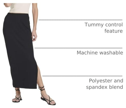 3 Pack Women's Ribbed Maxi Long Skirts High Waisted with Side Slit Pencil - color: Set 1, size: Medium